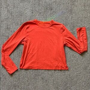 Lululemon Vintage Orange Long Sleeve Tee